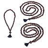 6Pcs 3 Style Natural Wood Bead Necklaces NJEW-DC00016-1