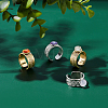 Unicraftale 4Pcs 2 Colors 304 Stainless Steel Open Cuff Ring Findings STAS-UN0038-04-5
