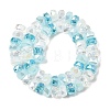 Ombre Effect Electroplate Glass Beads EGLA-F168-01-2