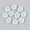 Transparent Spray Painted Glass Beads GLAA-Q089-003-E001-1-1