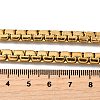 201 Stainless Steel Box Chain Necklaces for Men STAS-V011-01B-G-1-5