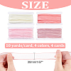 4 Cards 4 Colors Polyester Chiffon Ribbon OCOR-AR0001-52-2