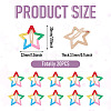 20Pcs Iron Enamel Snap Hair Clips for Girls PHAR-TADJ0001-09-4