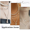 3Pcs 3 Styles Sterling Silver Chain Extender STER-BBC0009-69-6