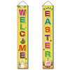 Rectangle Door Wall Hanging Polyester Sign for Festival HJEW-WH0036-02B-1