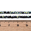 AB Color Plated Glass Rondelle Beads Strands EGLA-T029-2mm-10B-4
