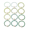 12Pcs Dyed Synthetic Turtle Bracelets BJEW-JB13502-01-2