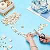 3Yards Cotton & Shell & Wood Beaded Trim Ribbon DIY-GA0010-14-3