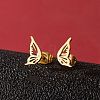 Stainless Steel Small Animal Stud Earrings for Women X-PW-WG87B69-13-1