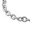 304 Stianless Steel Cable Chain Bracelet Making STAS-CJ0001-137-3