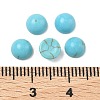 Craft Findings Dyed Synthetic Turquoise Gemstone Flat Back Dome Cabochons TURQ-S266-6mm-01-2