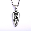 Vintage 304 Stainless Steel Viking Arrowhead Pendant Necklaces for Men Women WG9CA47-01-1