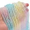 Transparent Painted Glass Beads Strands DGLA-A034-T3mm-A21-2