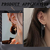 8Pcs 4 Style Brass Stud Earring Findings KK-BC0011-84-5
