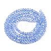 Electroplate Glass Beads Strands EGLA-A044-T1mm-B14-3