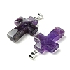 Natural Amethyst Pendants GG-K002-11Q-2