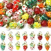 5Pcs Handmade Lampwork Pendants PALLOY-YW00108-07A-2