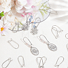 50Pcs Brass Hoop Earring Findings KK-BBC0015-46B-4