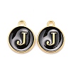 Golden Plated Alloy Charms LS-ENAM-S118-02J-1