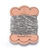 Tarnish Resistant 304 Stainless Steel Twisted Chains Curb Chains CHS-P002-03P-0.6MM-1