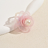 Chiffon with Plastic Pearl Finger Rings for Women XQ9924-1-4