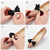 Polyester Bowknot Shoe Decorations AJEW-WH0323-22P-7