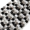 Electroplated Glass Beads Strands EGLA-A048-01A-06-1
