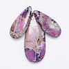 Natural Regalite/Imperial Jasper/Sea Sediment Jasper Pendants G-F426-01B-3