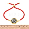 Alloy with Nylon Rope Slider Bracelets BJEW-Z156-02G-01-5
