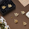 6Pcs Bees 304 Stainless Steel Lapel Pin Backs for Backpack Clothes JEWB-FH0003-11G-4