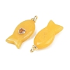 Dyed Natural White Jade Pendants G-Z134-06G-01-2