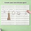 32Pcs 4 Styles Plastic & Steel Pegboard Hooks Sets FIND-NB0007-32-3