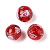 Luminous Handmade Gold Sand Lampwork Beads LAMP-T021-8mm-03V-2