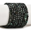 Natural Emerald Beads Strands G-B175-C05-3x3mm-2