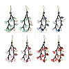 Glass Seed Bead Dangle Earrings EJEW-MZ00770-3