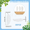 50Pcs 201 Stainless Steel Filigree Pendants STAS-UN0058-06-3