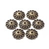 Tibetan Style Fancy Bead Caps LS-TIBE-LF1413YKG-AB-FF-1