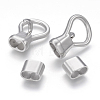304 Stainless Steel Hook Clasps X-STAS-G144-09A-2