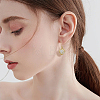 16Pcs 8 Style Rack Plating Brass Clip-on Earring Findings KK-FH0005-37-5