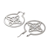 304 Stainless Steel Hoop Earrings EJEW-P271-02C-P-2