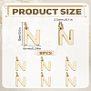 8Pcs Brass Charms KK-LP0001-85N-2