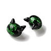 Handmade Foil Glass Beads LAMP-D005-01E-2