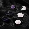 Natural Gemstone Healing Moon & Star & Round Ornaments AJEW-FS0001-12B-10