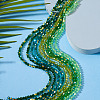 10 Strands 5 Colors Electroplate Transparent Glass Beads Strands EGLA-TA0013-78C-5