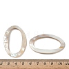 Natural Freshwater Shell Oval Linking Rings SHEL-K006-60-3