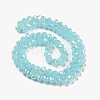Electroplate Glass Beads Strands EGLA-A034-J6mm-H02-2