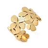 304 Stainless Steel Adjustable Open Cuff Rings for Women RJEW-U060-03A-G-2