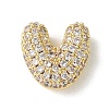 Brass Micro Pave Cubic Zirconia Beads LS-KK-P290-61G-V-1