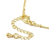 Brass Micro Pave Clear Cubic Zirconia Pendants Necklaces NJEW-K269-05G-06-3
