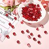 100Pcs Transparent Frosted Glass Beads Strands GLAA-CJ0002-05-6